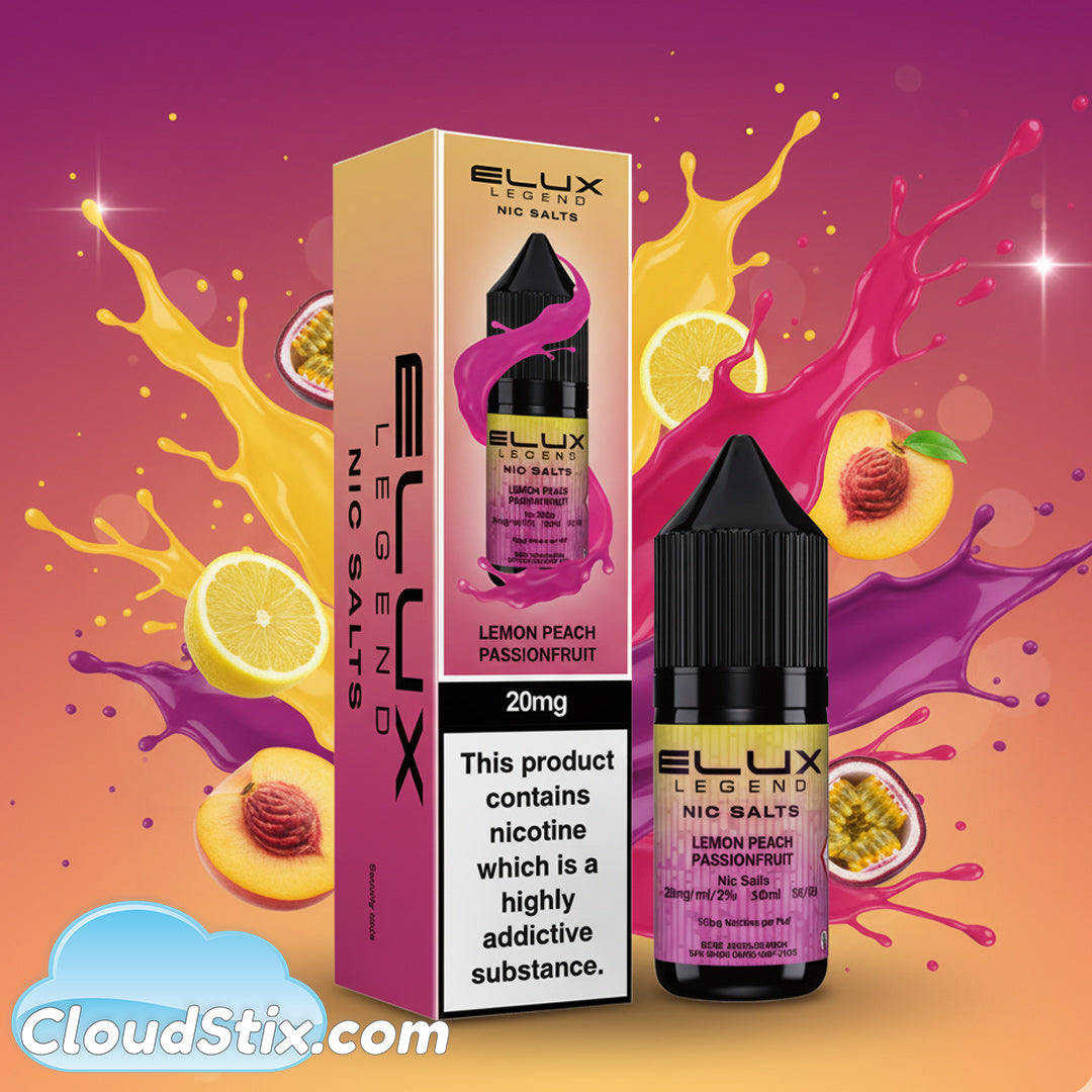Elux Lemon Peach Passionfruit E Liquid-Elux Lemon Peach Passionfruit E Liquid
